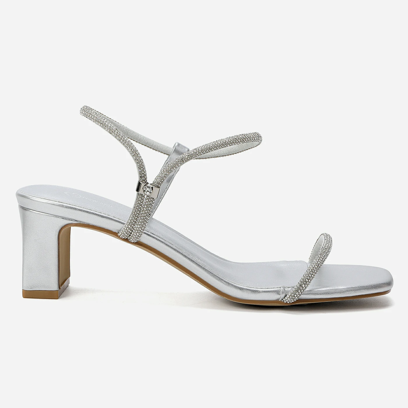 סנדל עקב כסף 38