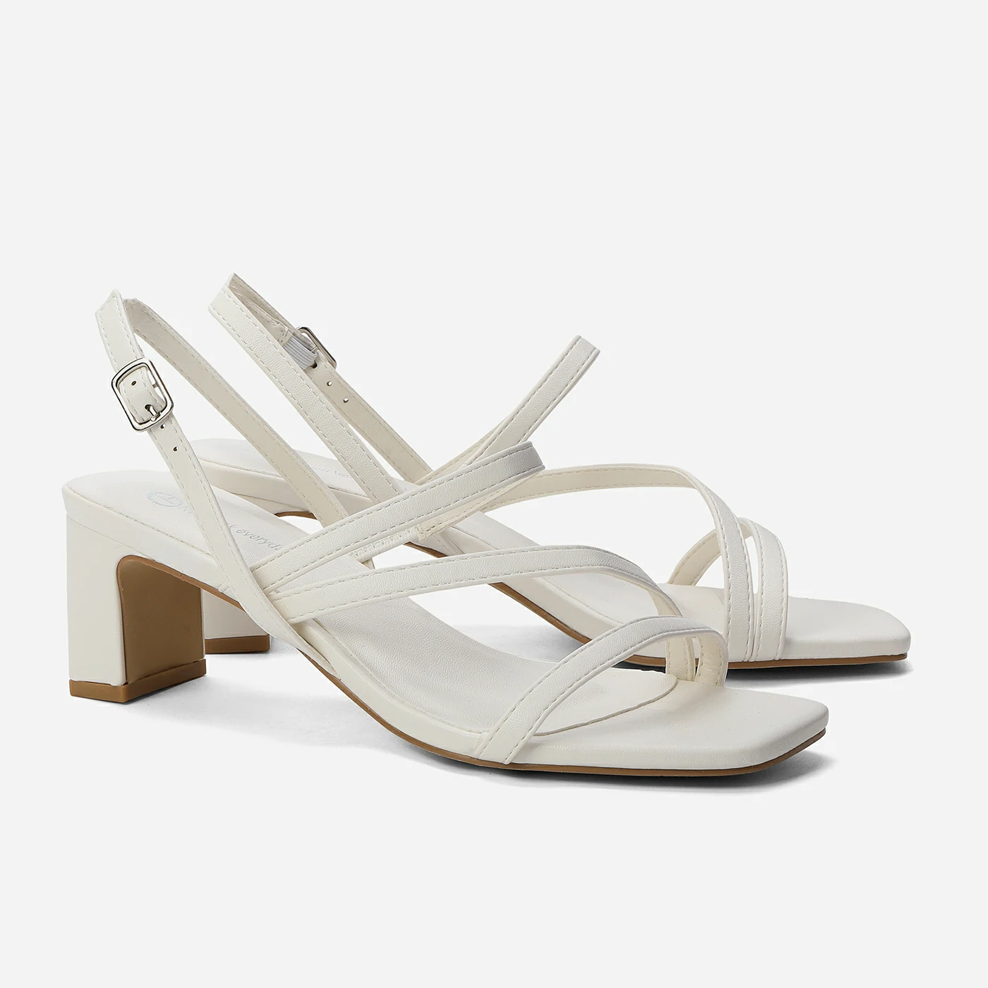 סנדל עקב לבן 41