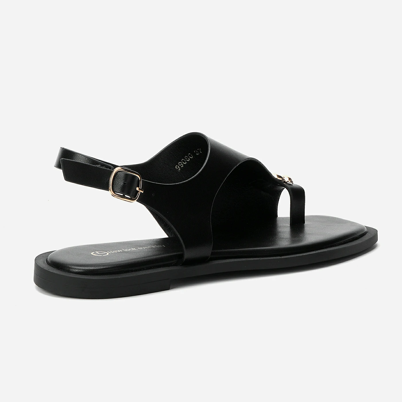 סנדל שטוח שחור 40