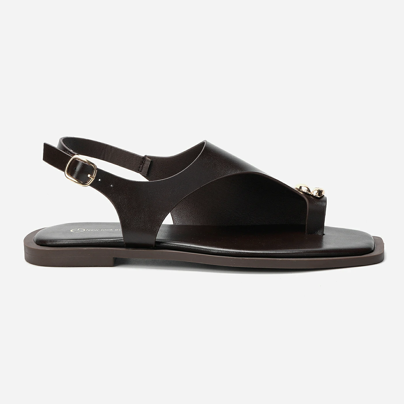 סנדל שטוח חום 38