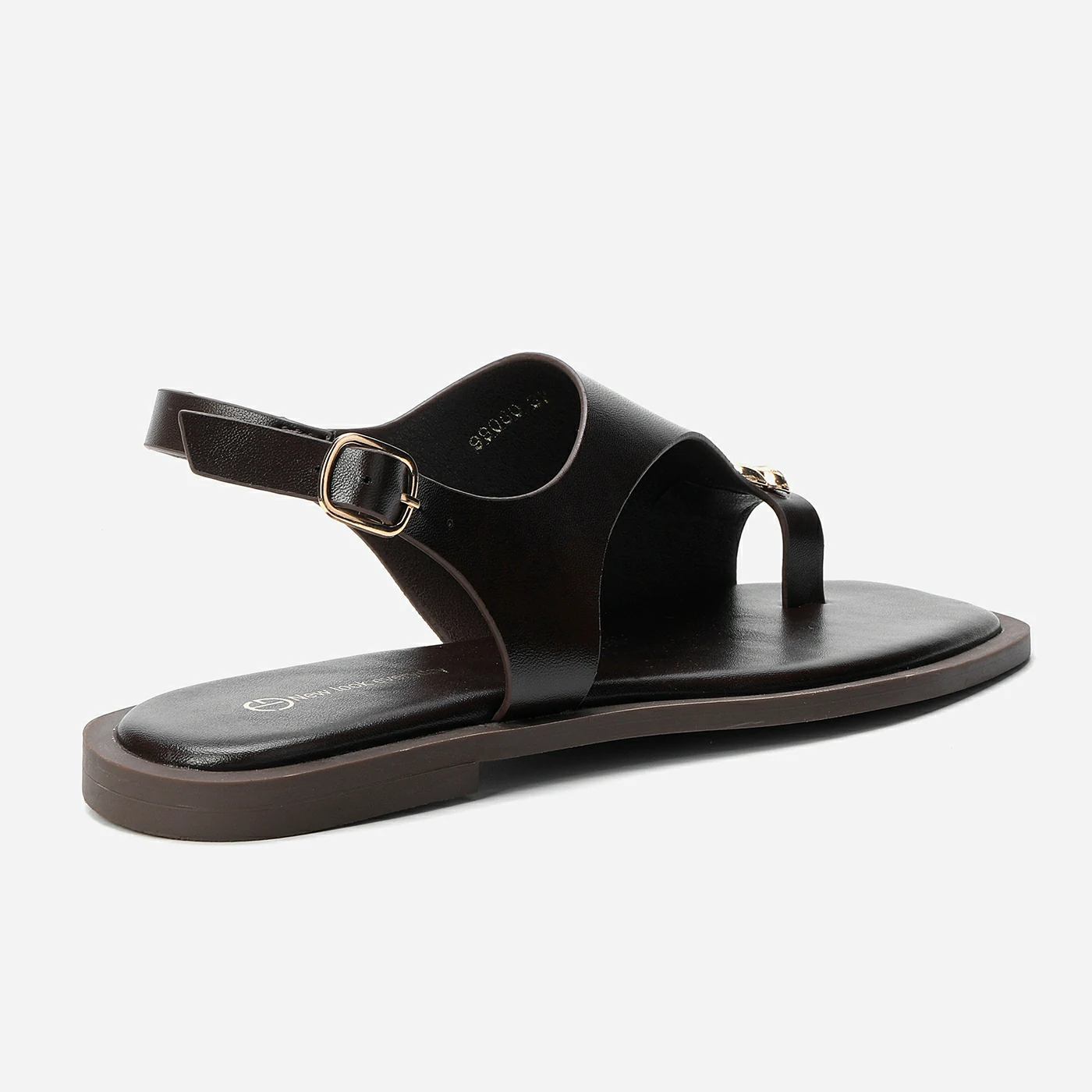 סנדל שטוח חום 38