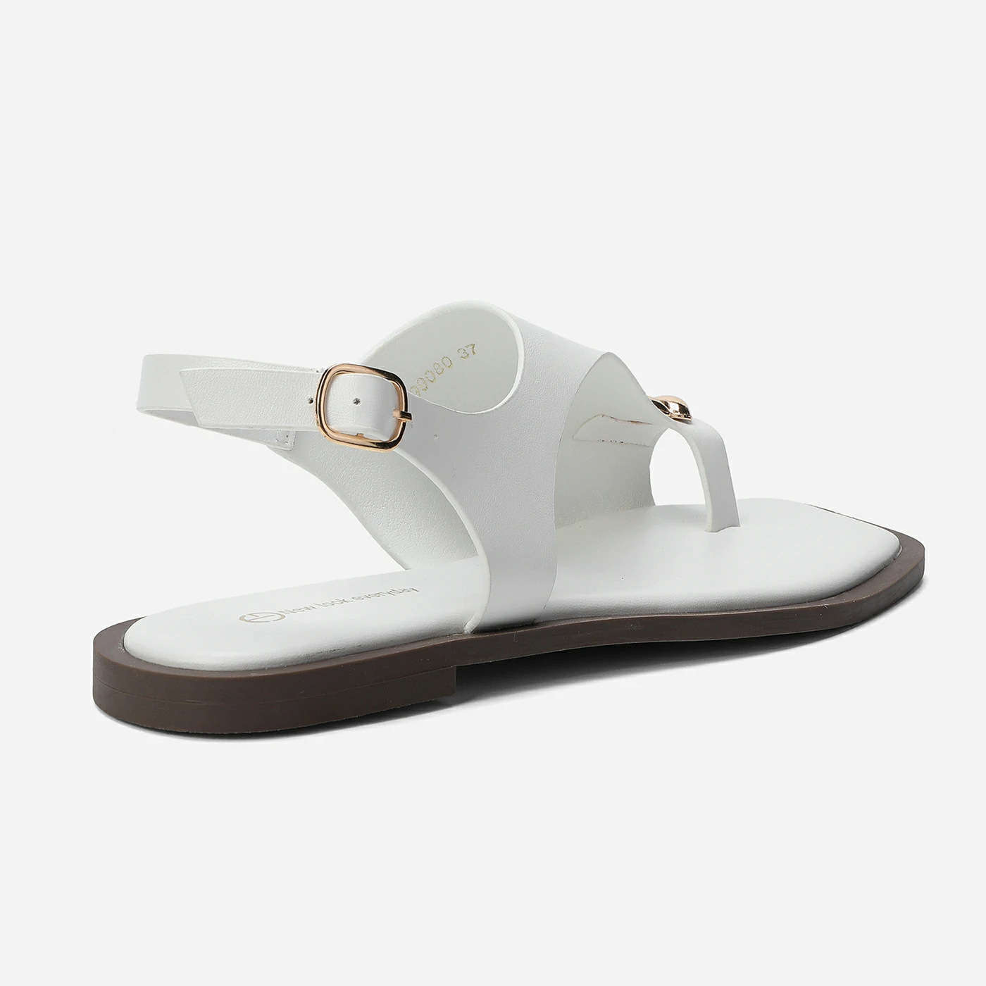 סנדל שטוח לבן 40