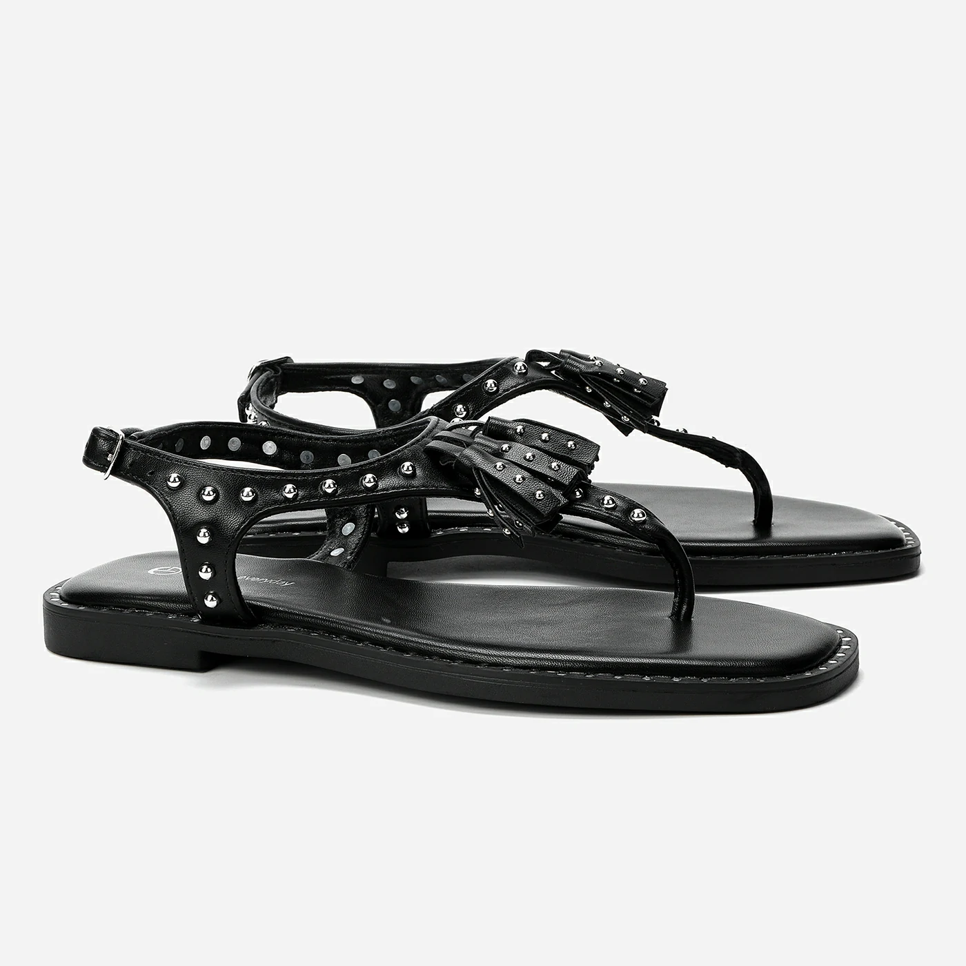 סנדל שטוח שחור 40