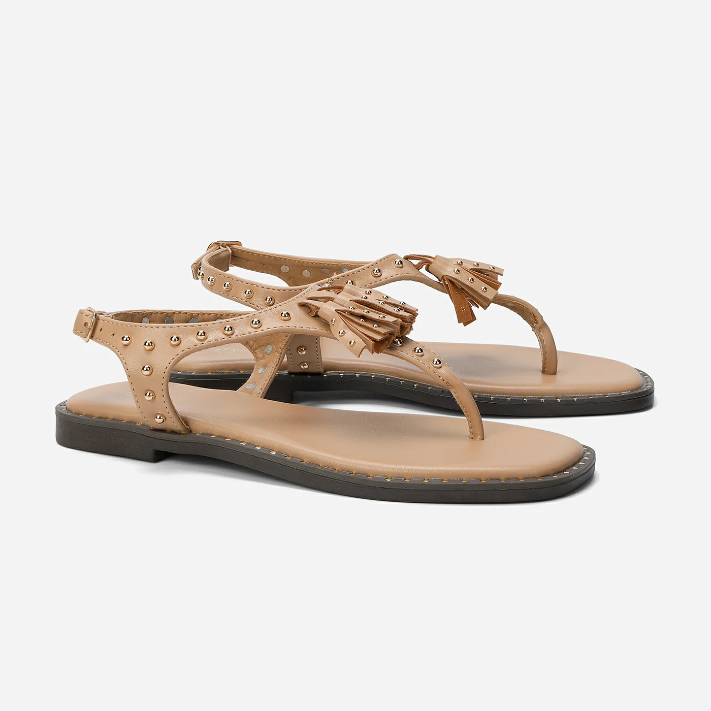 סנדל שטוח בז 40