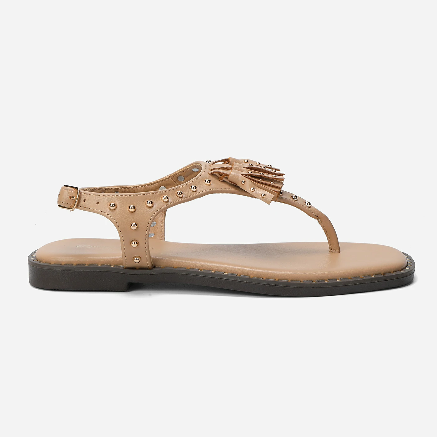 סנדל שטוח בז 40