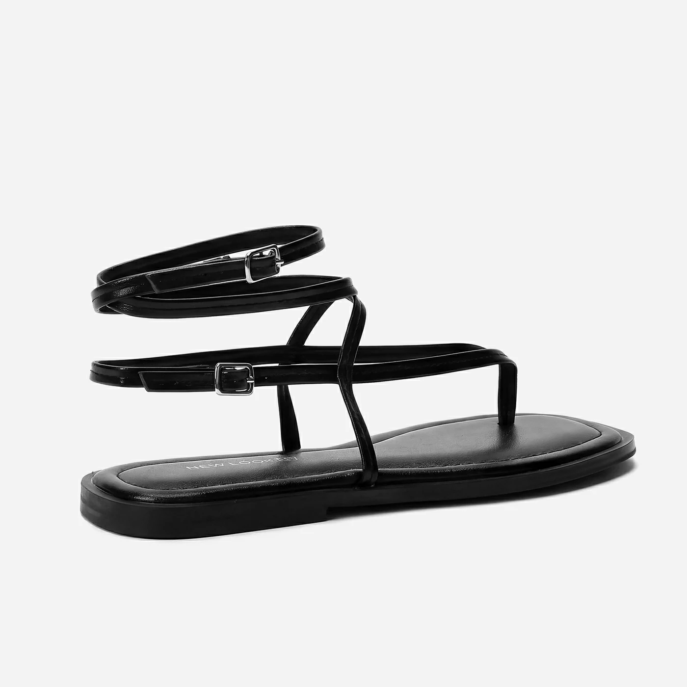 סנדל שטוח שחור 37