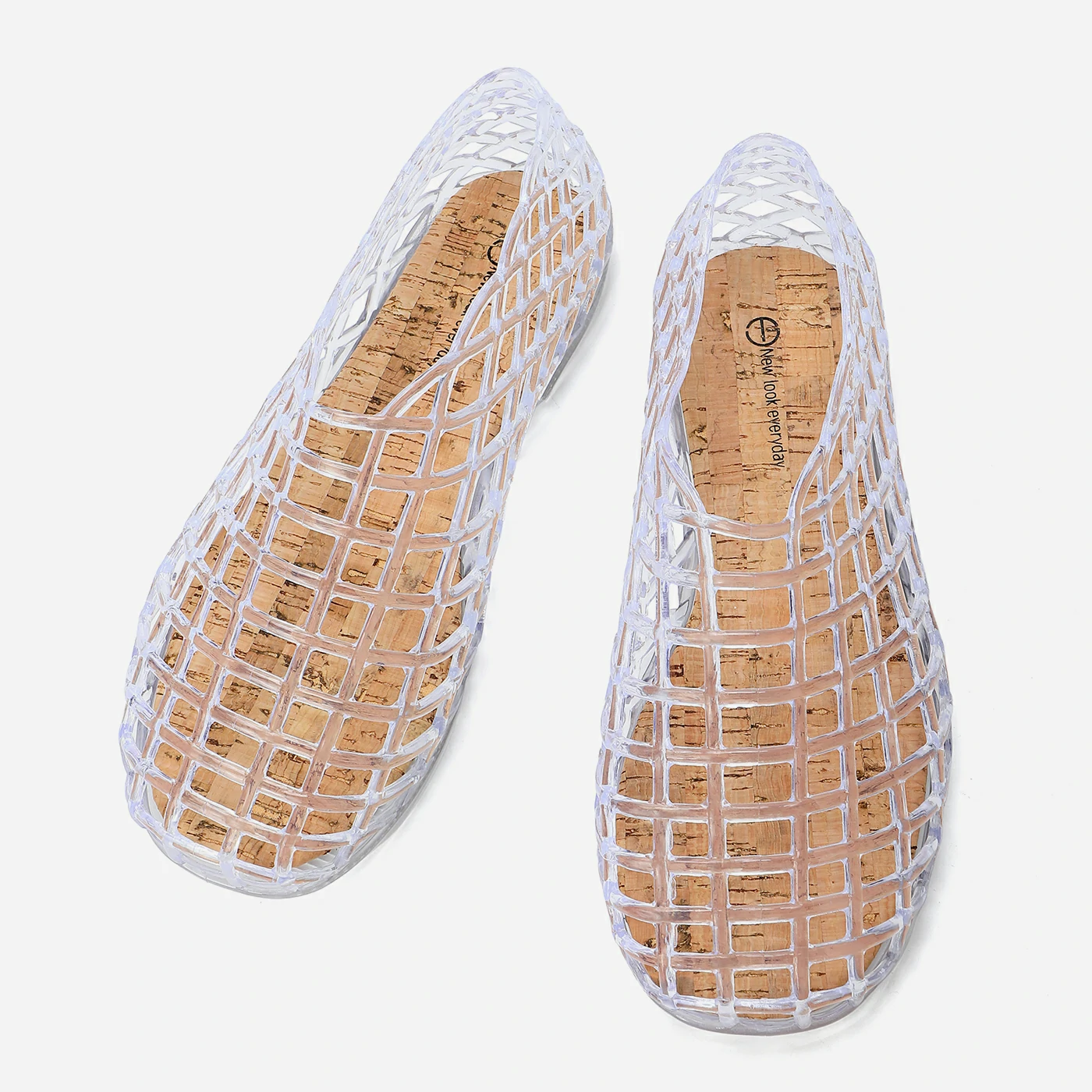 סנדל שטוח שקוף 36