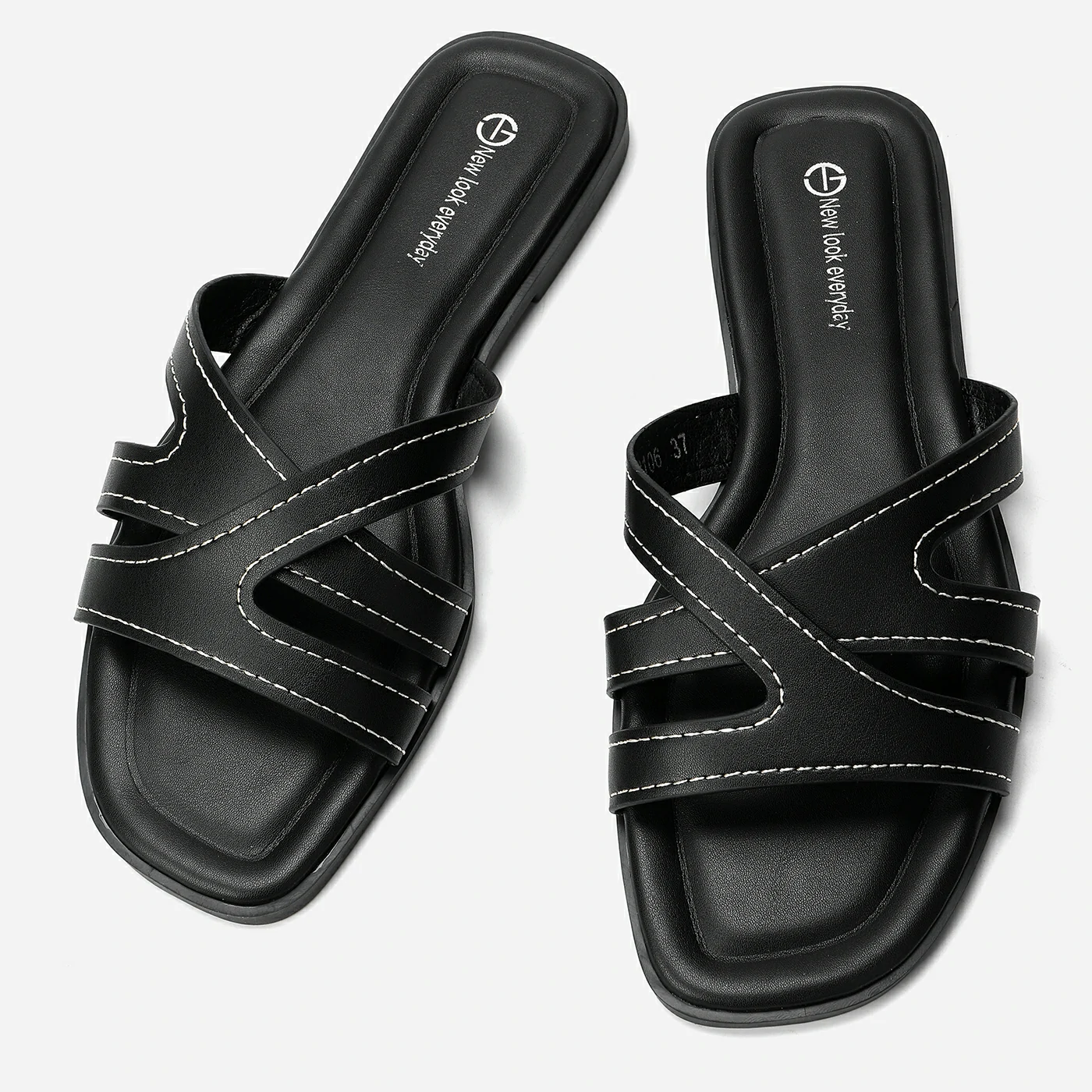 כפכף שטוח שחור 37