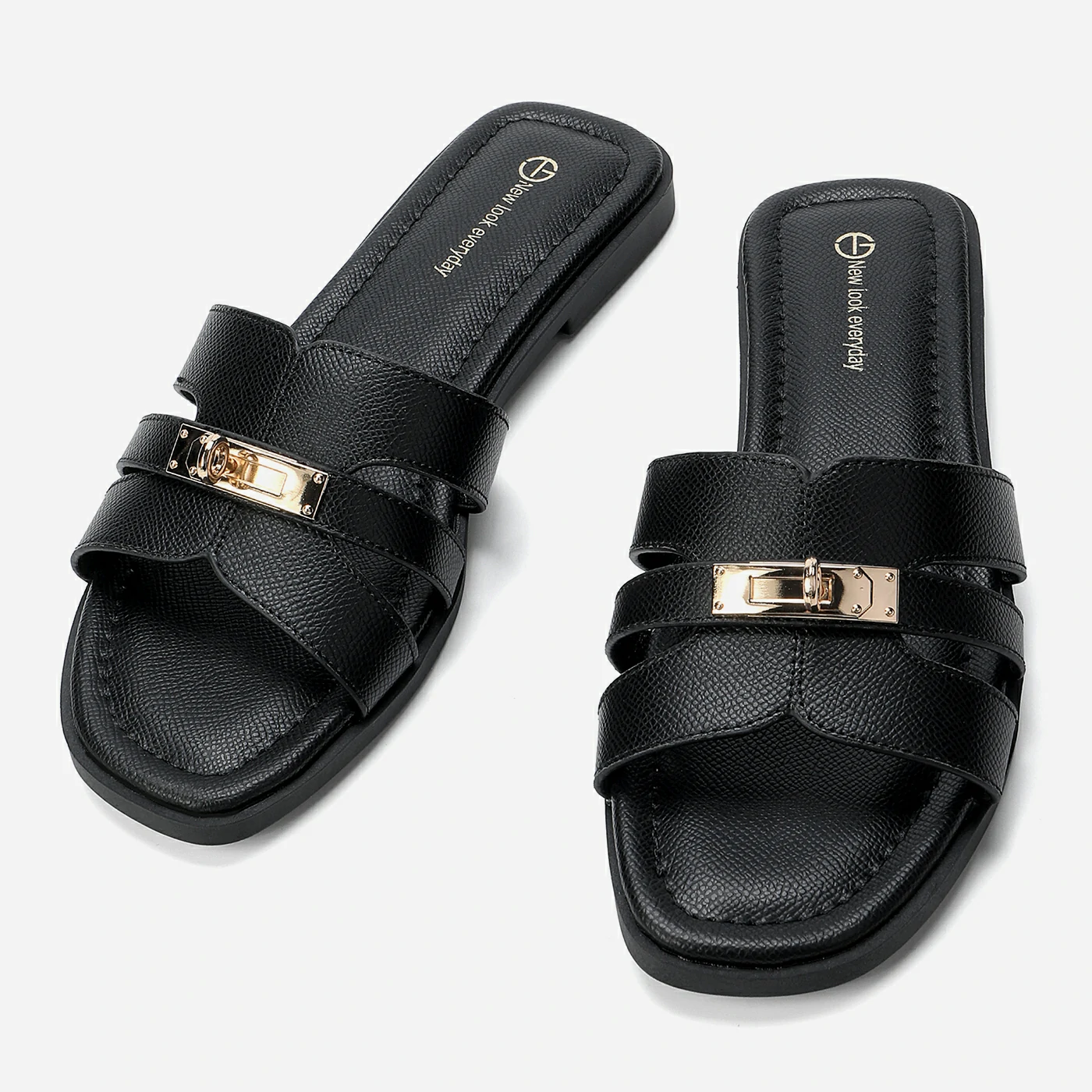 כפכף שטוח שחור 38