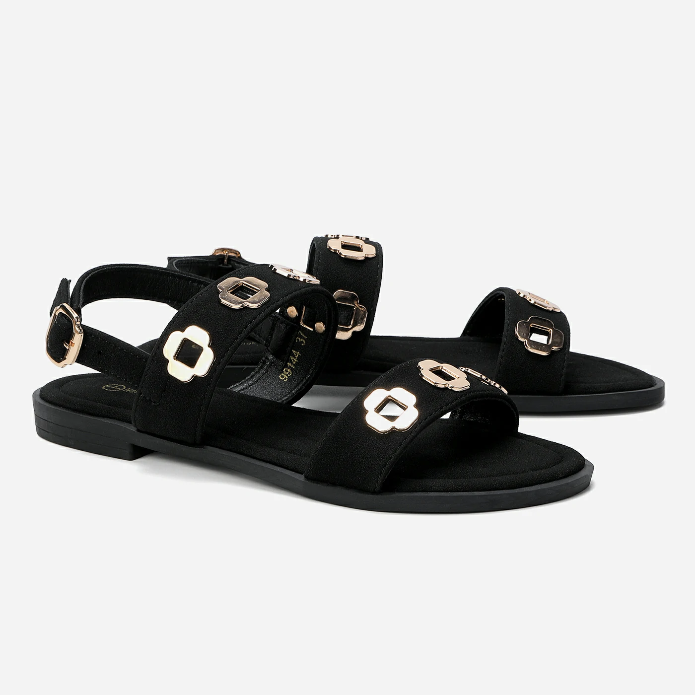 סנדל שטוח שחור 41