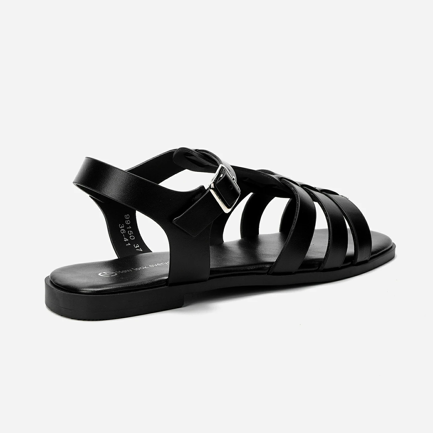 סנדל שטוח שחור 41