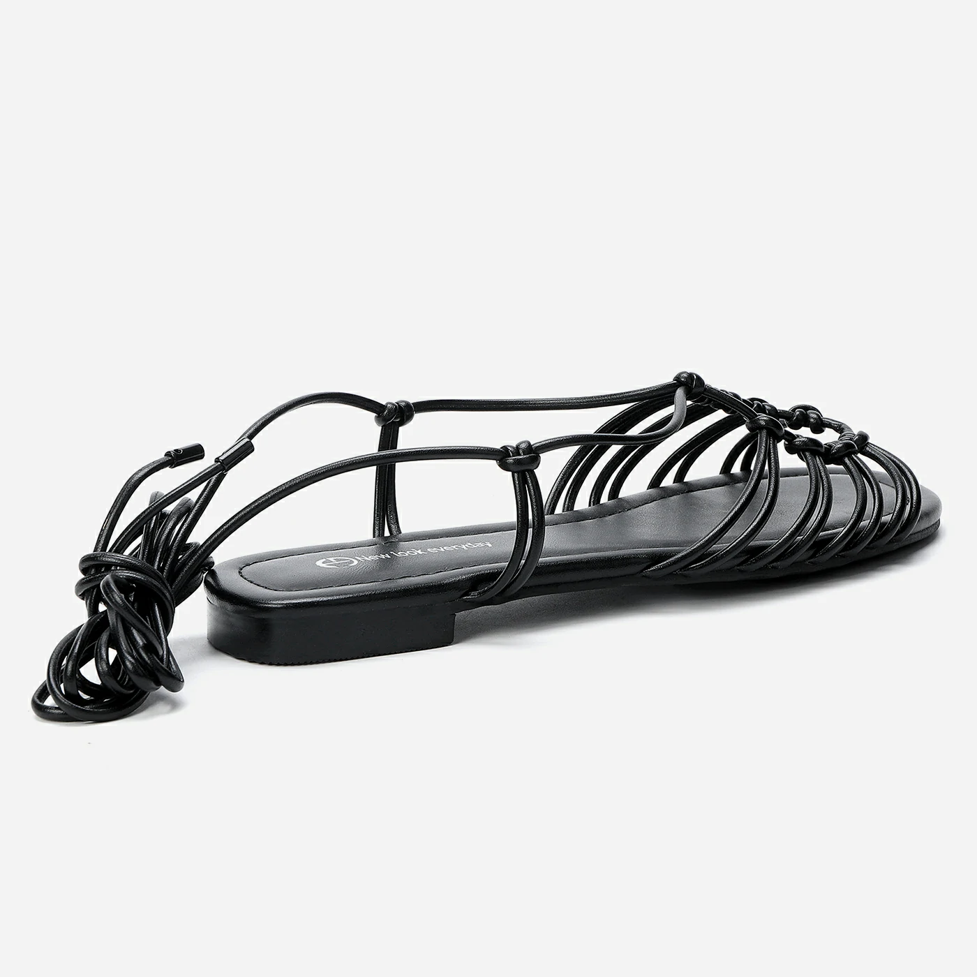 סנדל שטוח שחור 37