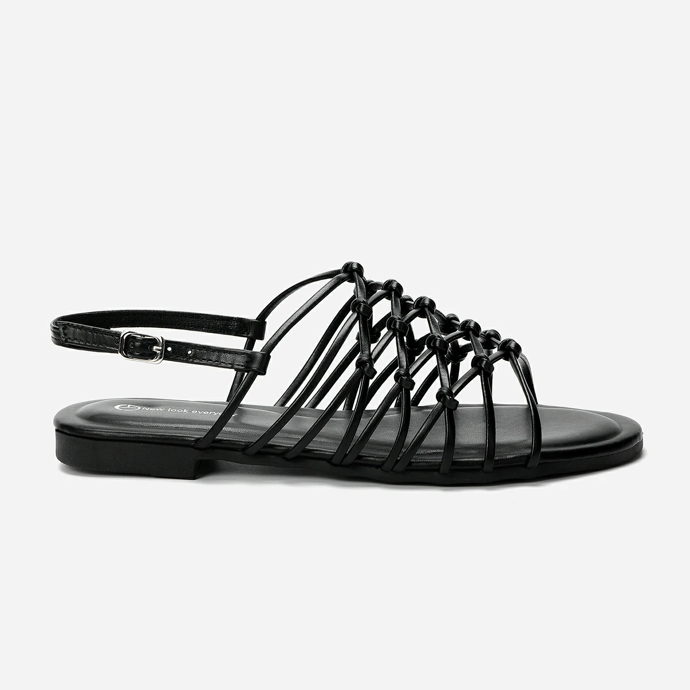 סנדל שטוח שחור 38