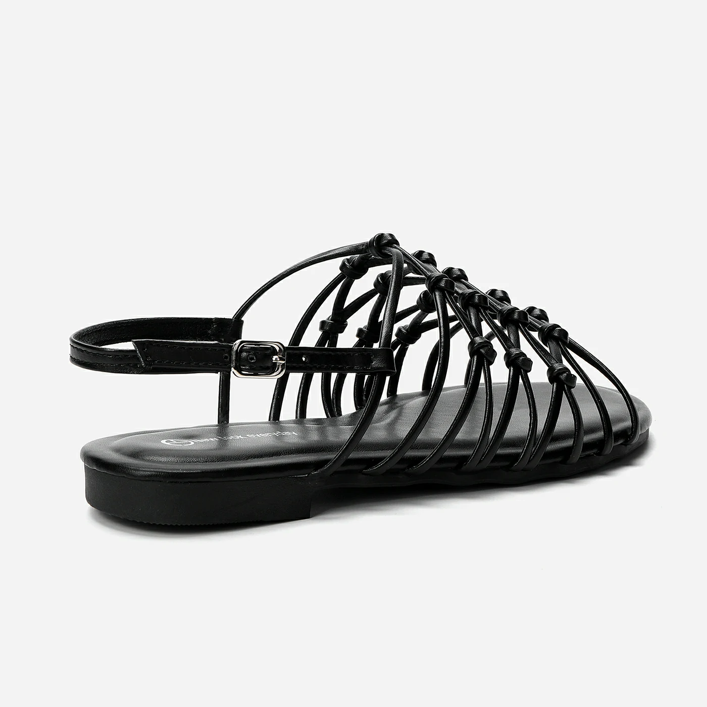 סנדל שטוח שחור 38