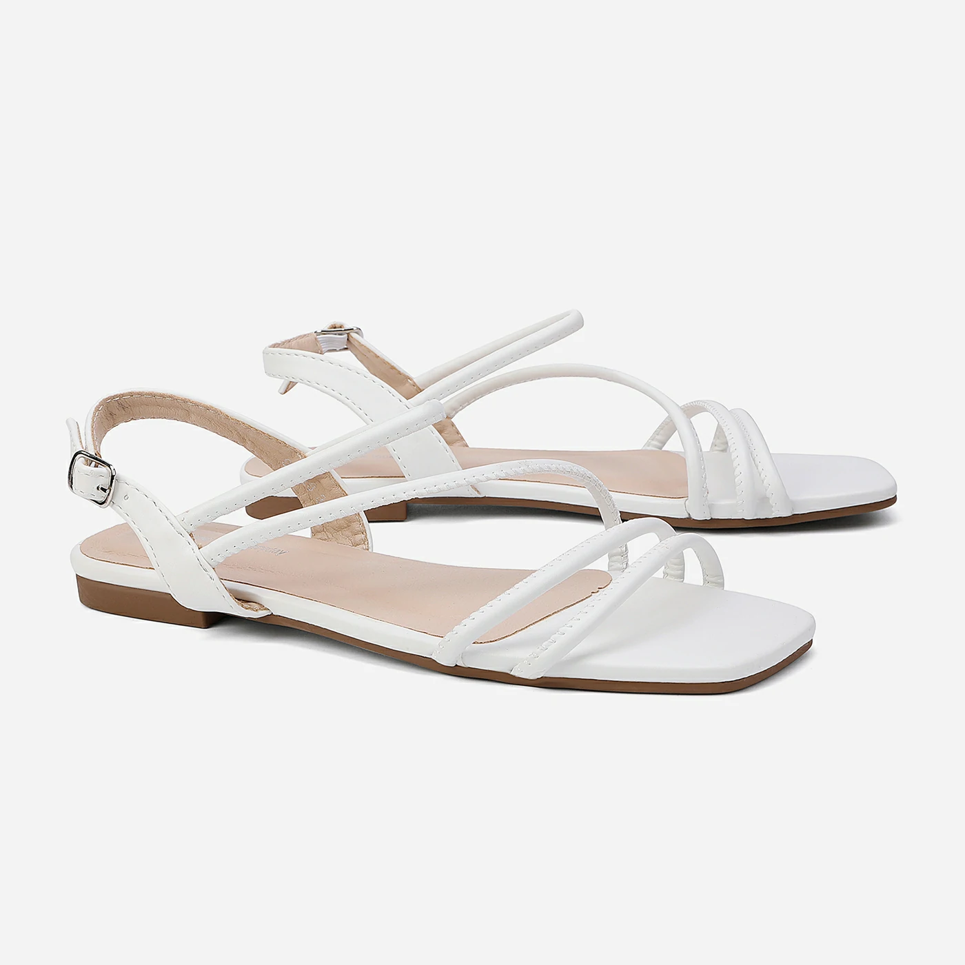 סנדל שטוח לבן 37