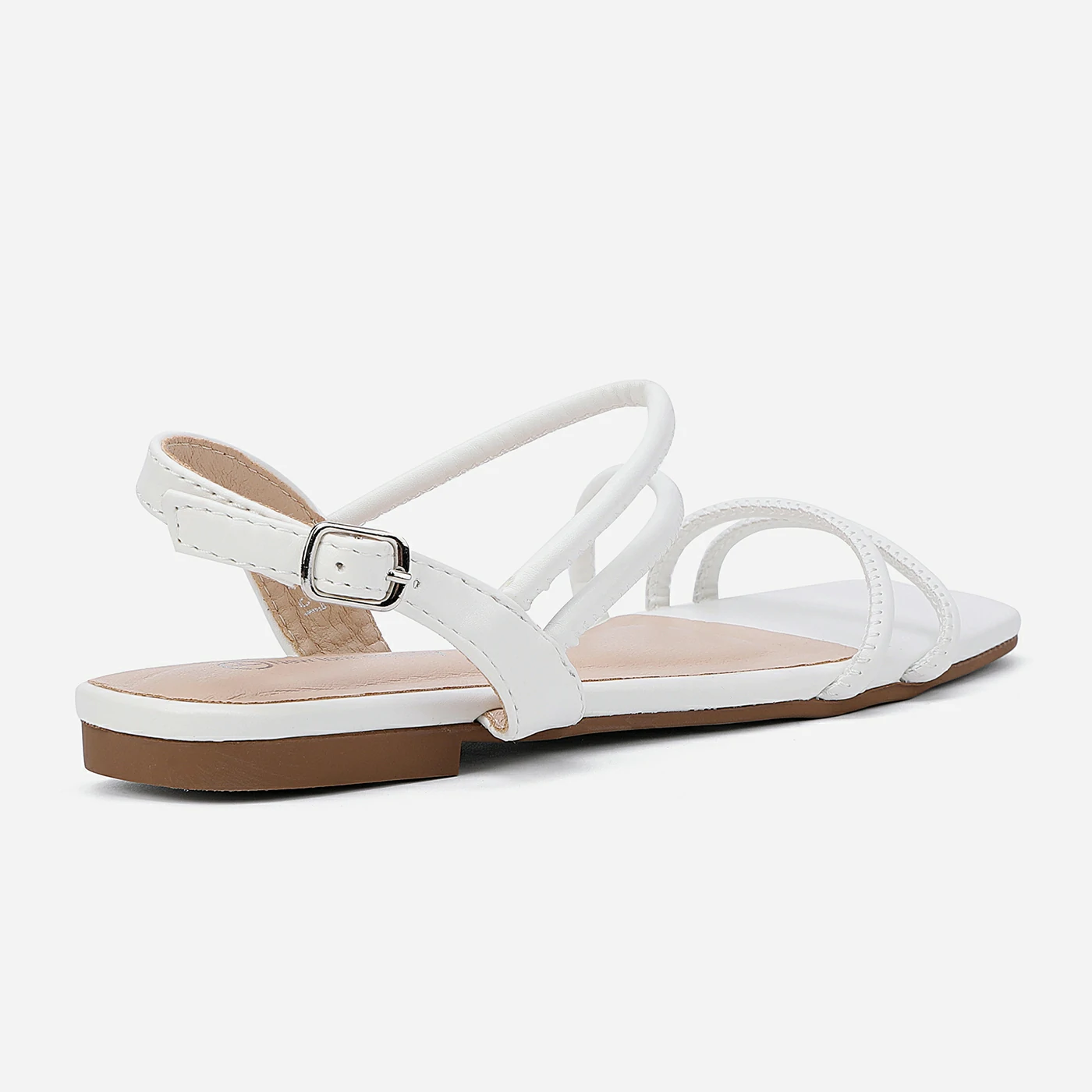 סנדל שטוח לבן 37