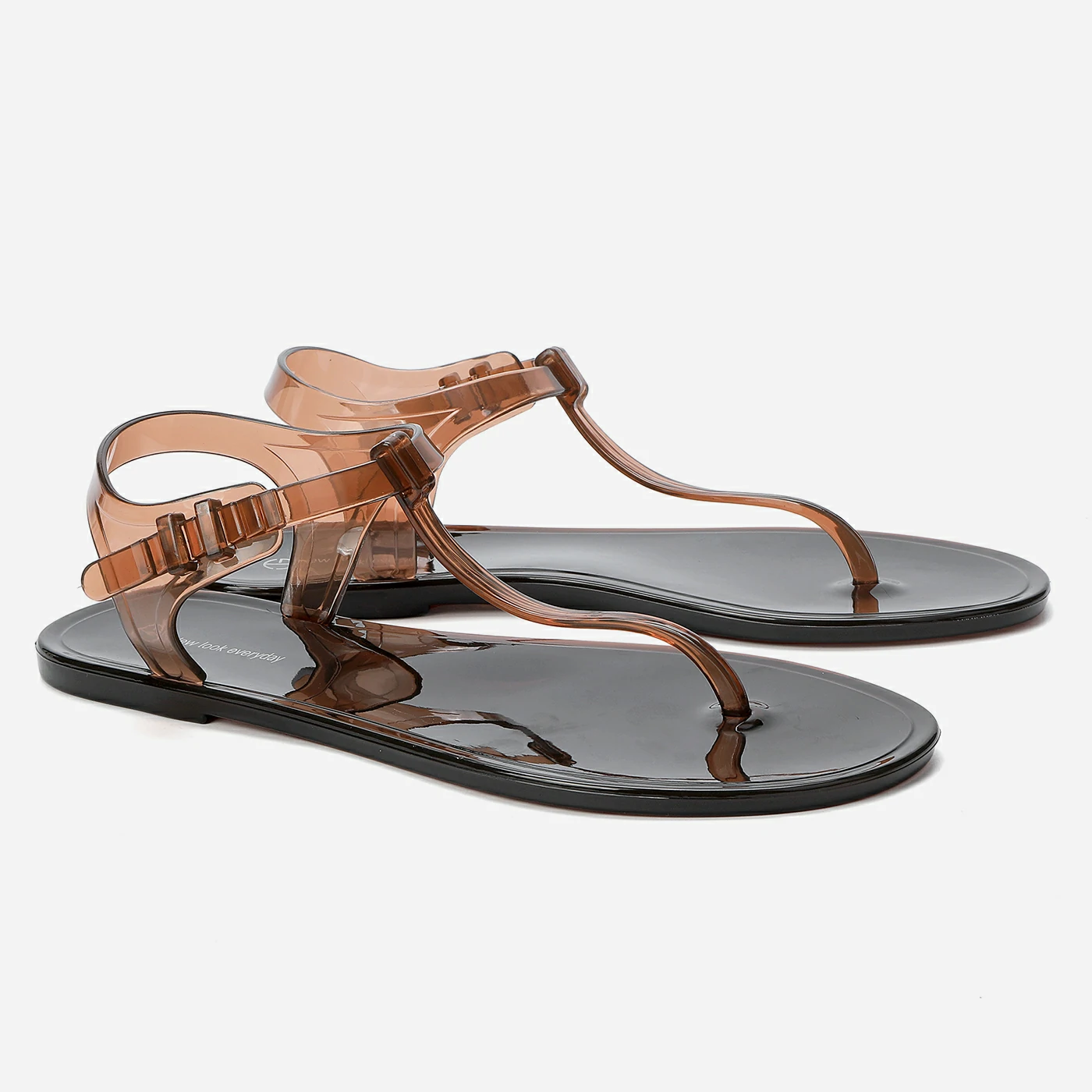 סנדל שטוח חום 38