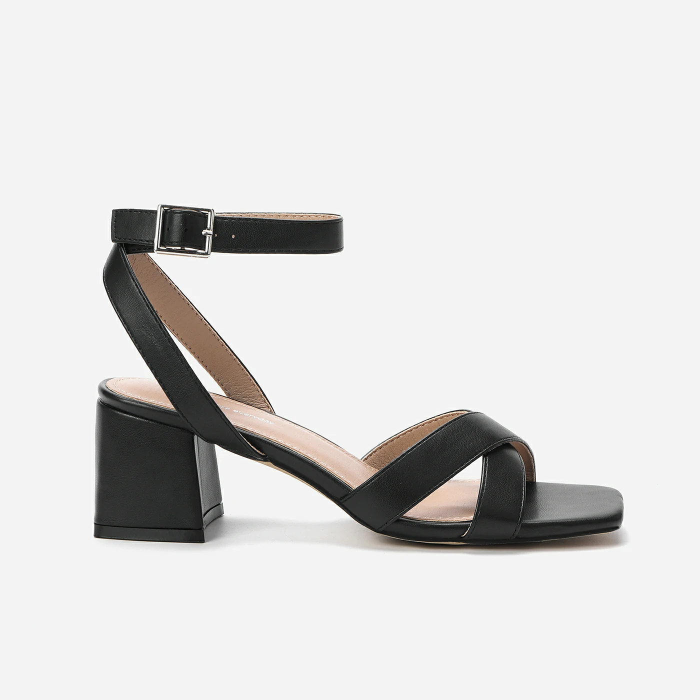 סנדל עקב שחור 36