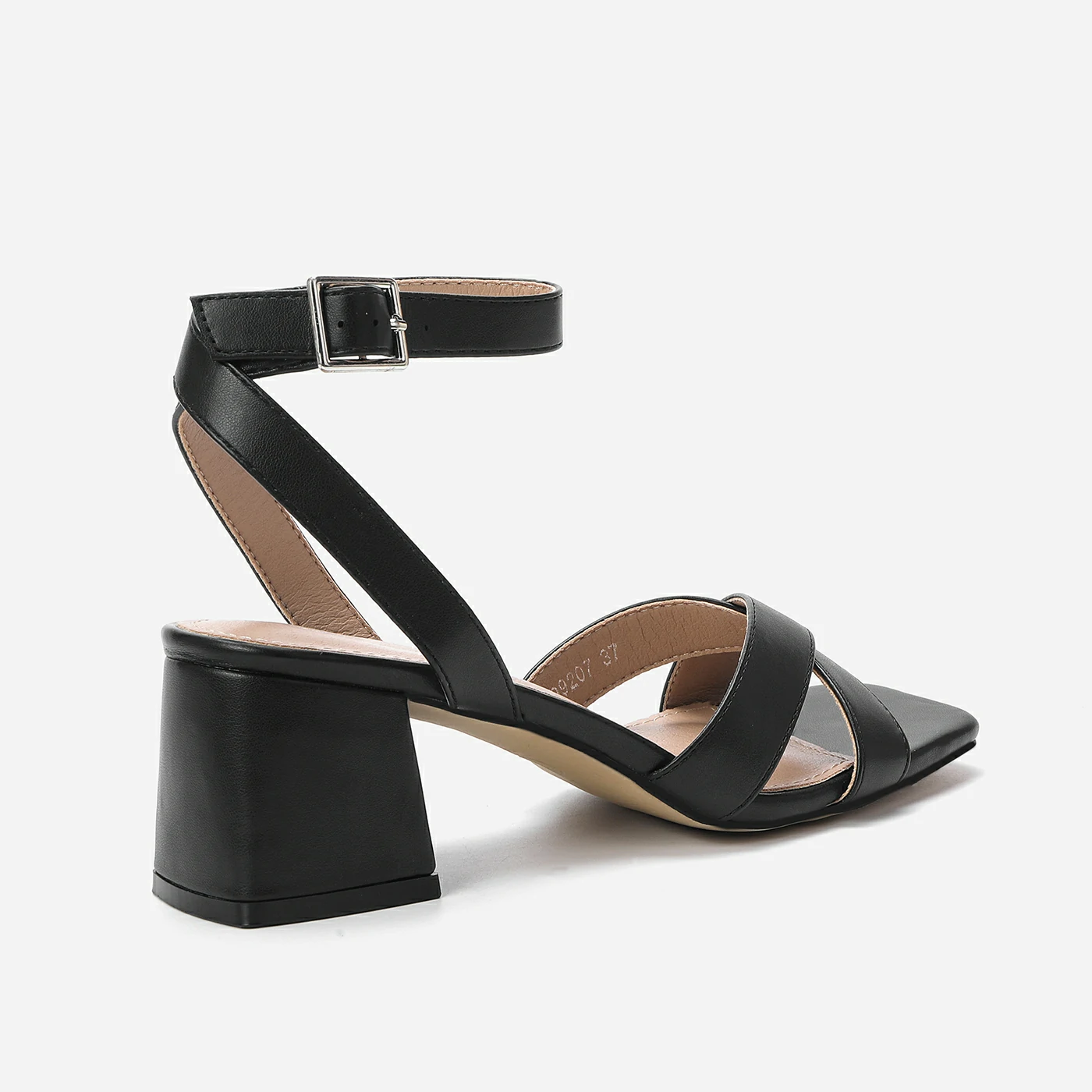 סנדל עקב שחור 36