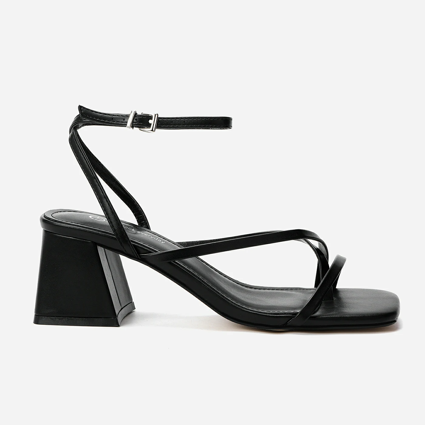 סנדל עקב שחור 36