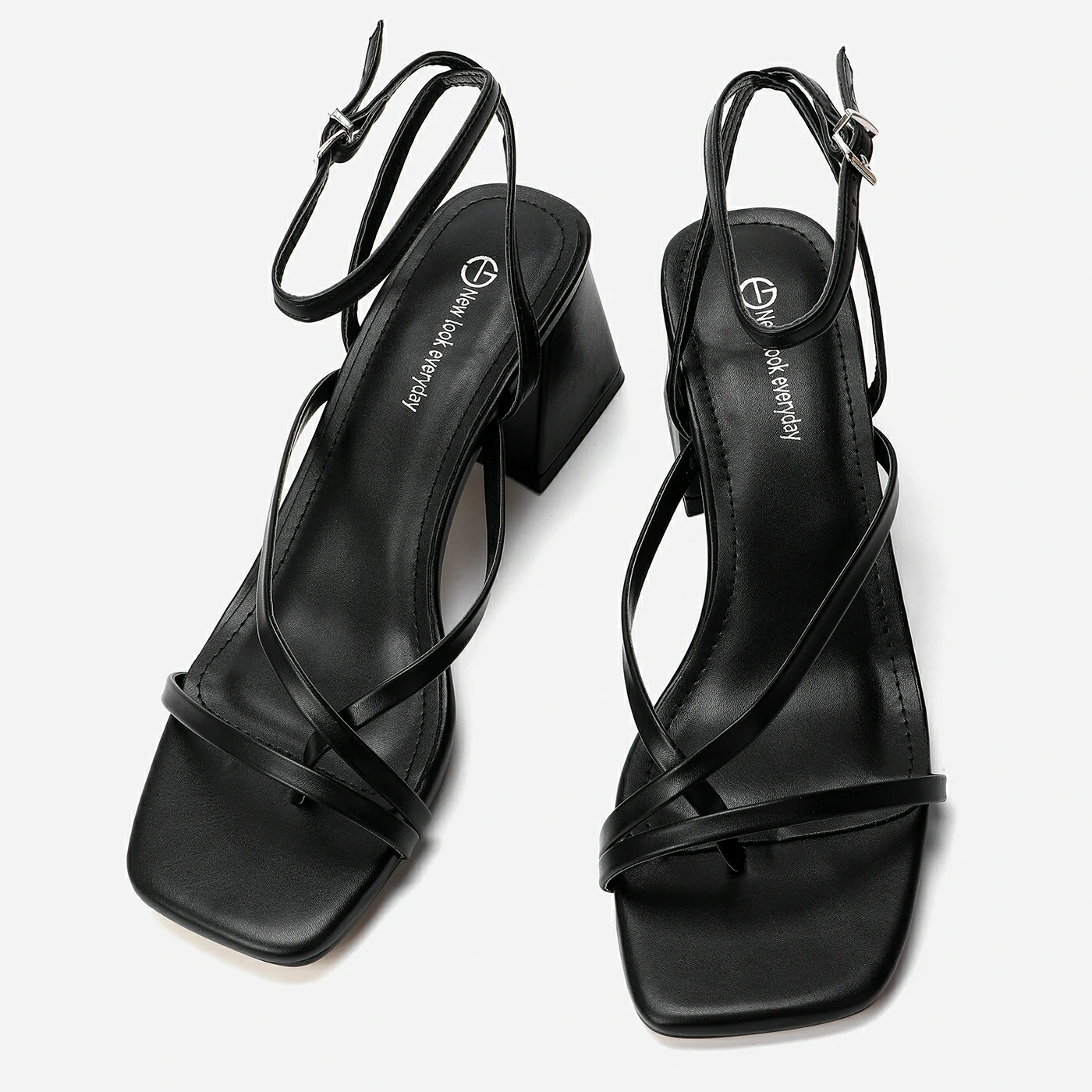 סנדל עקב שחור 36