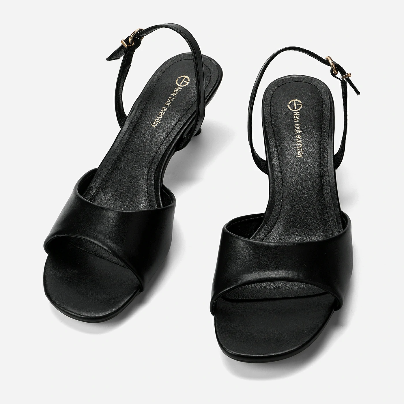 סנדל עקב שחור 40