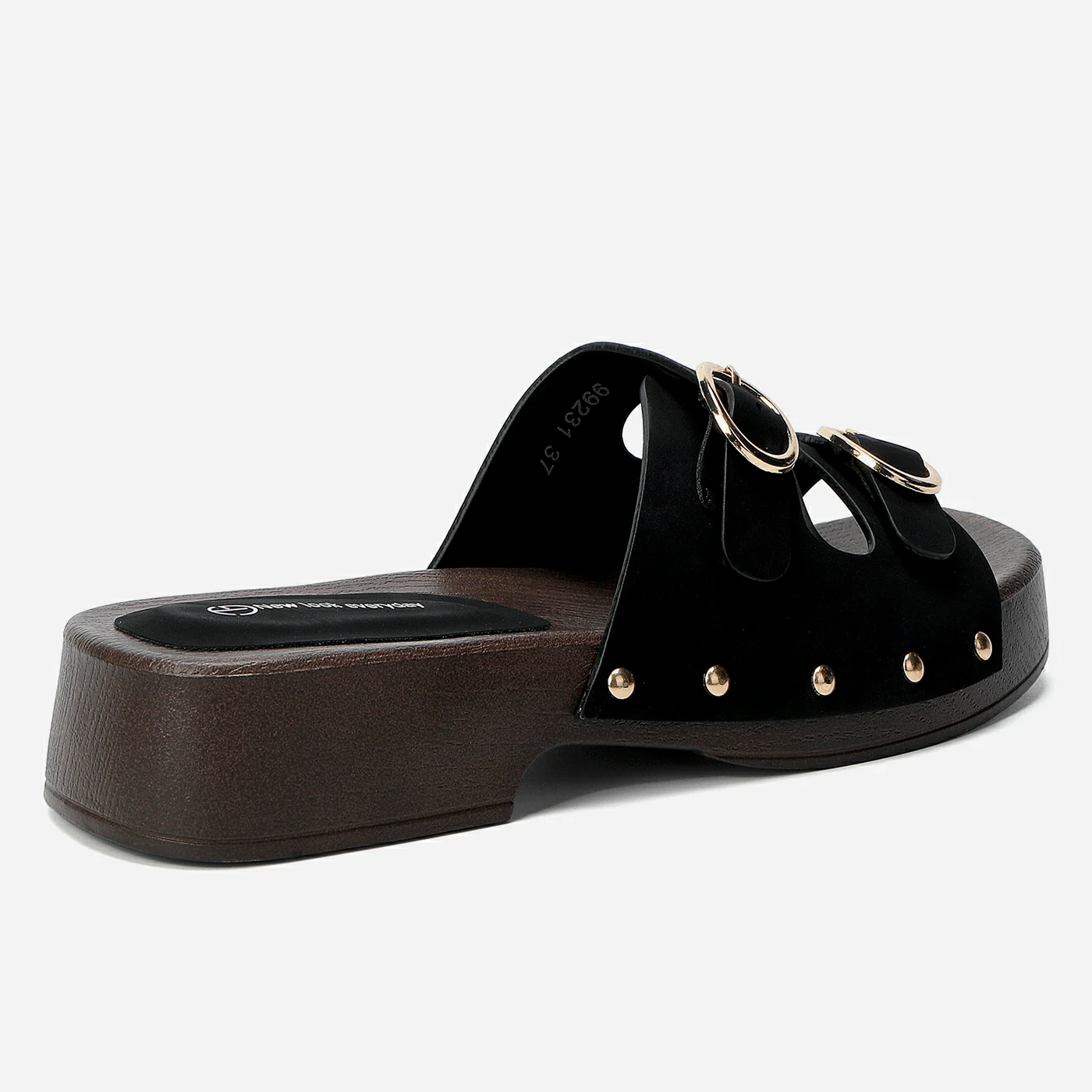 כפכף פלטפורמה שחור 41