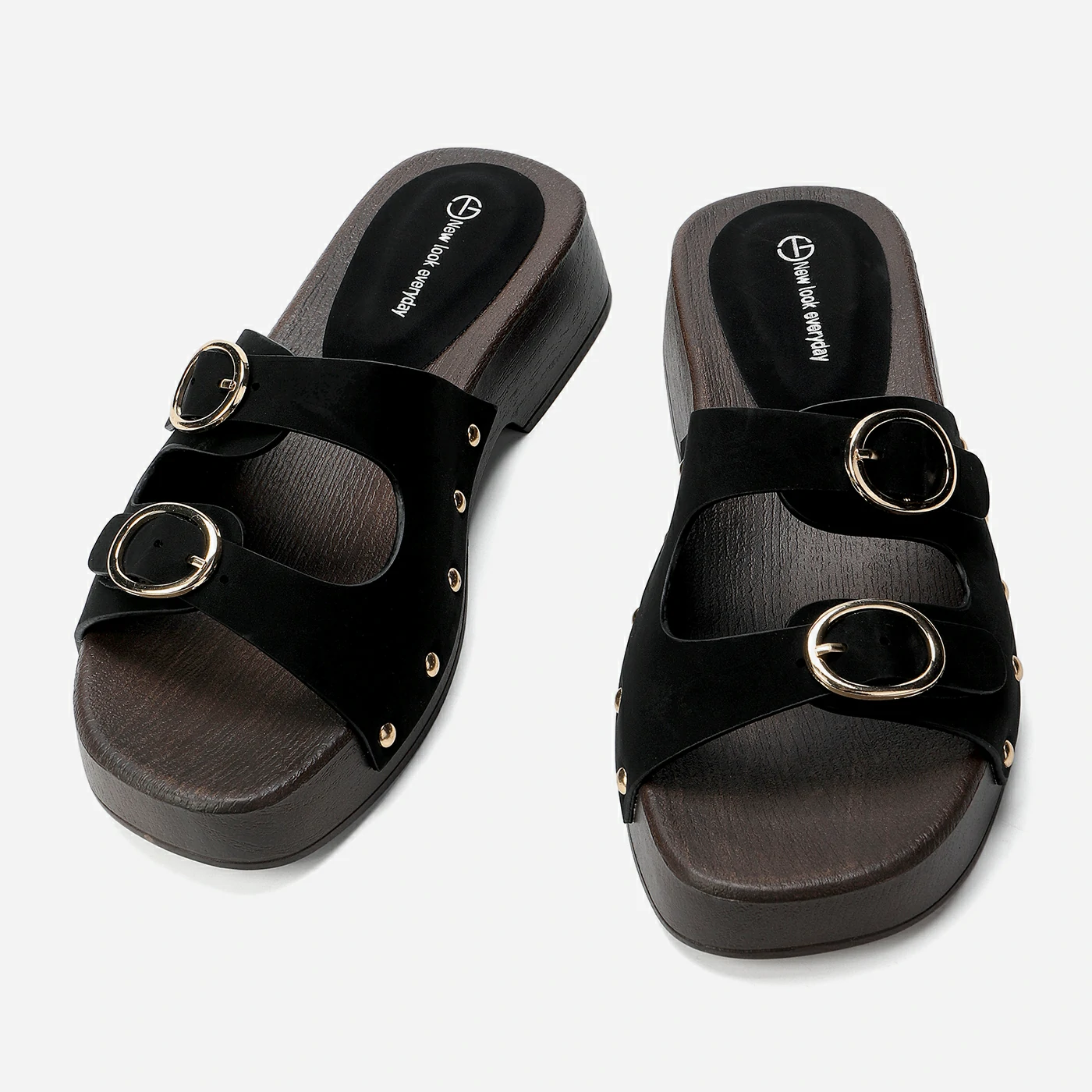 כפכף פלטפורמה שחור 41