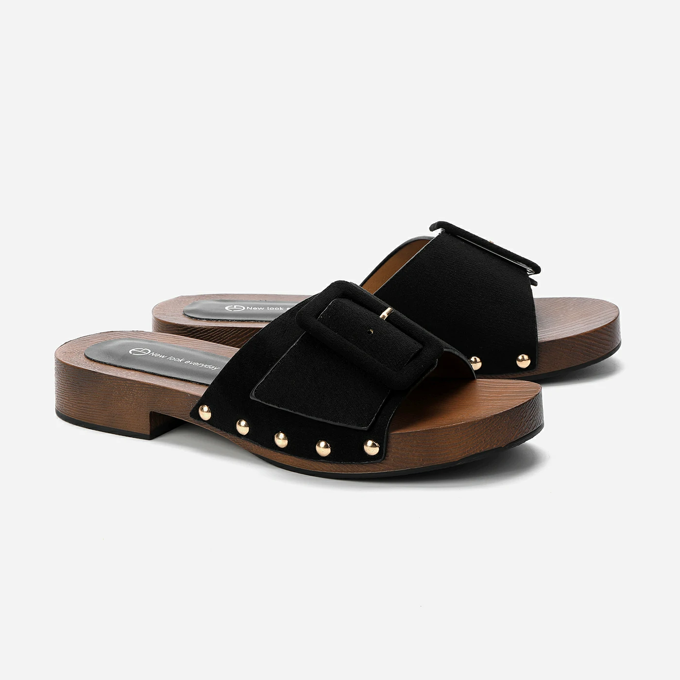 כפכף פלטפורמה שחור 40