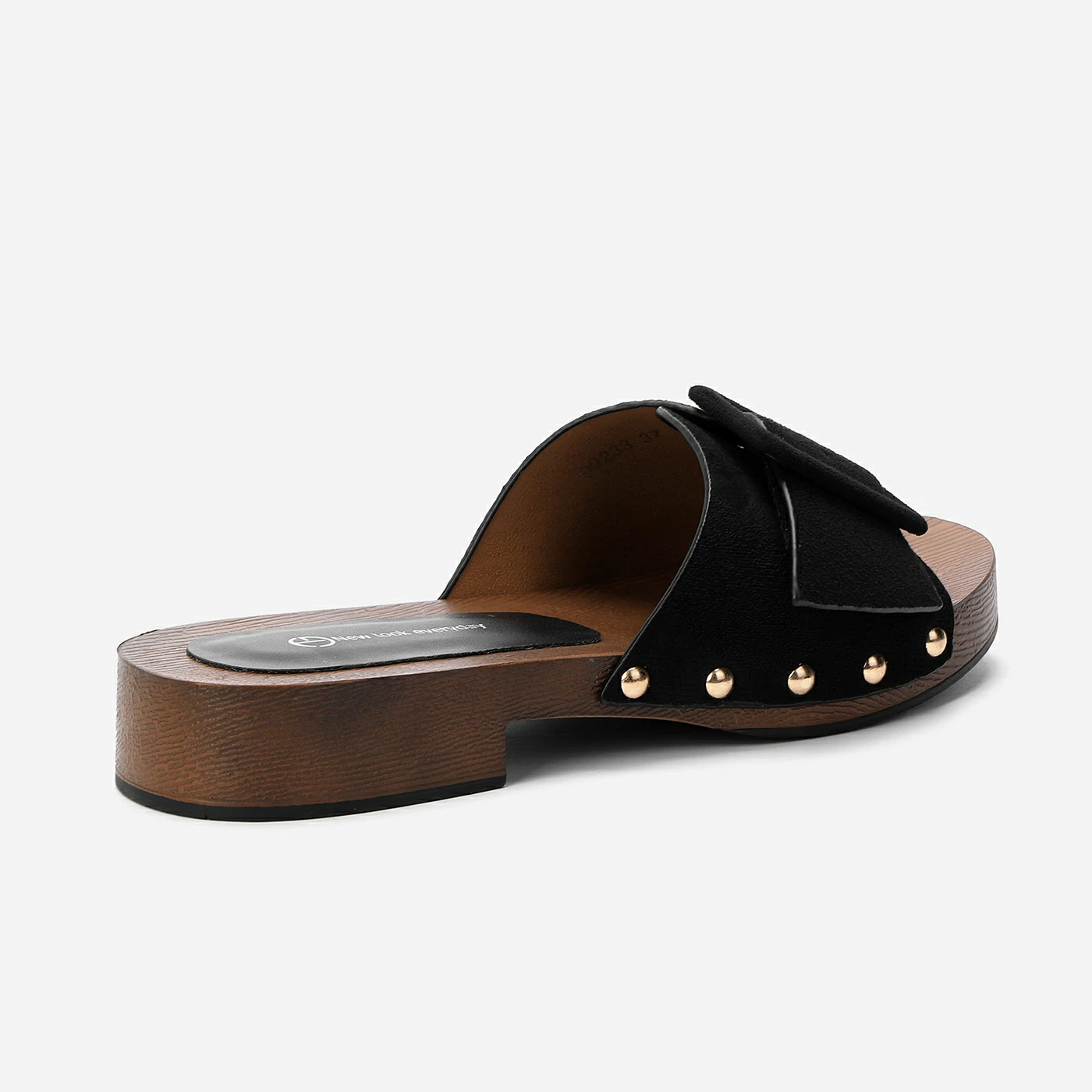 כפכף פלטפורמה שחור 40