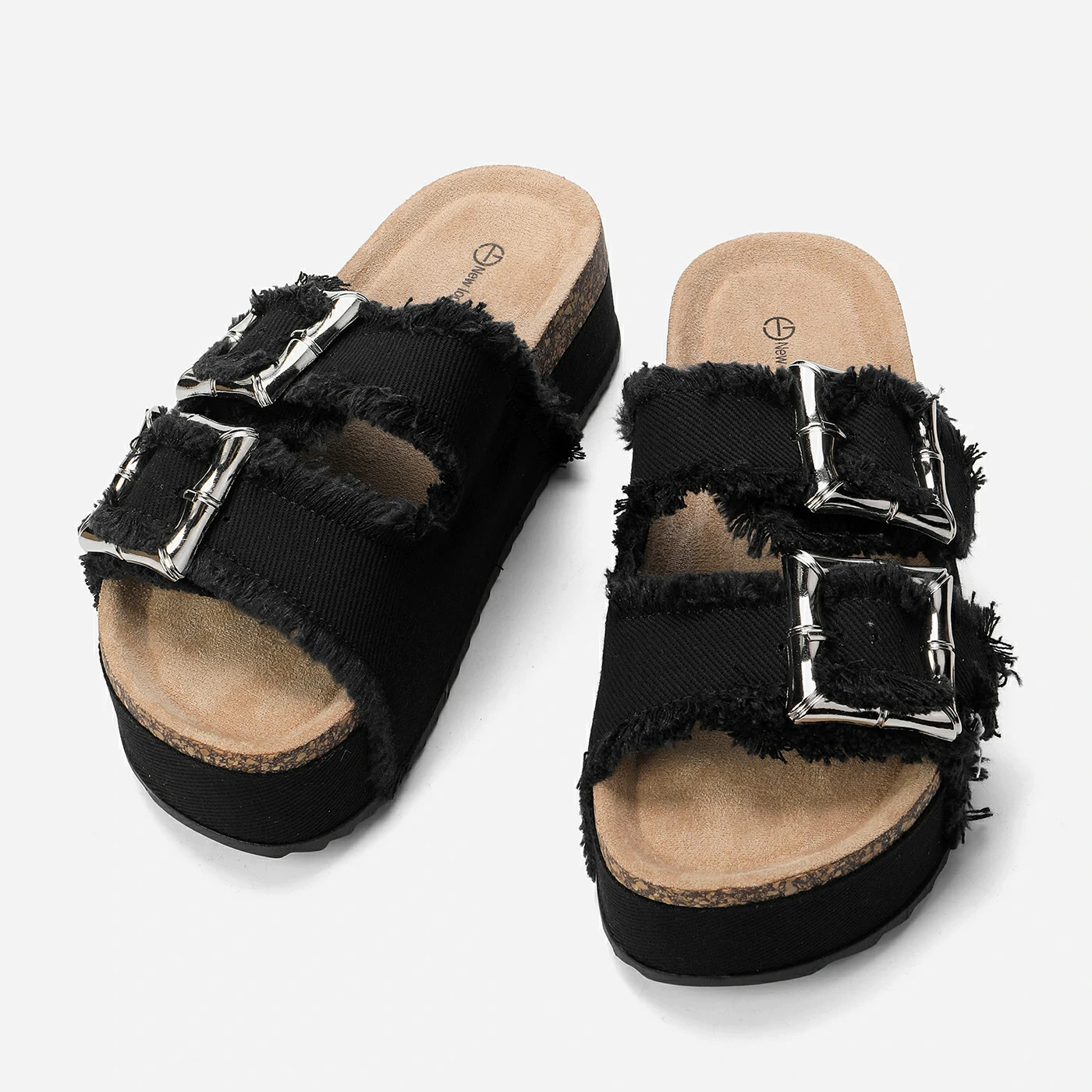 כפכף פלטפורמה שחור 37