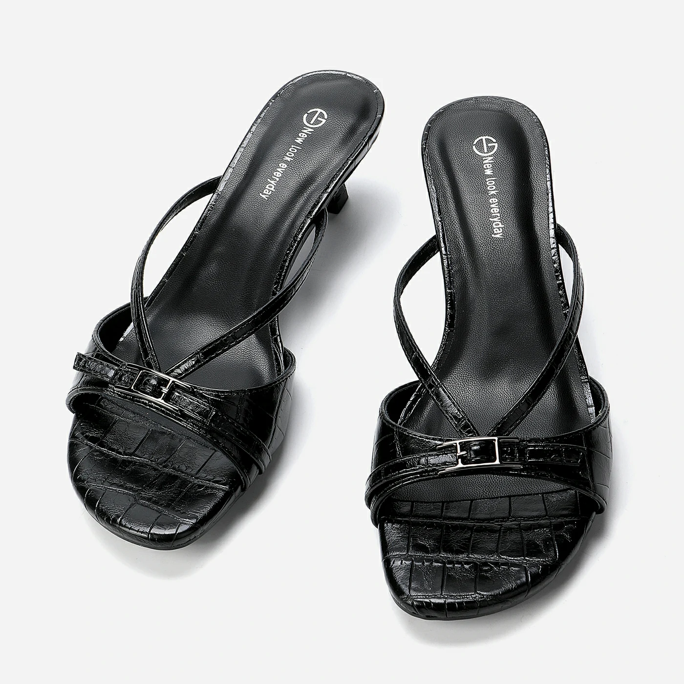 כפכף עקב שחור 41