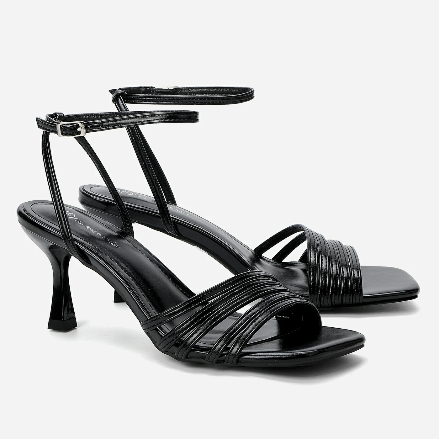 סנדל עקב שחור 36