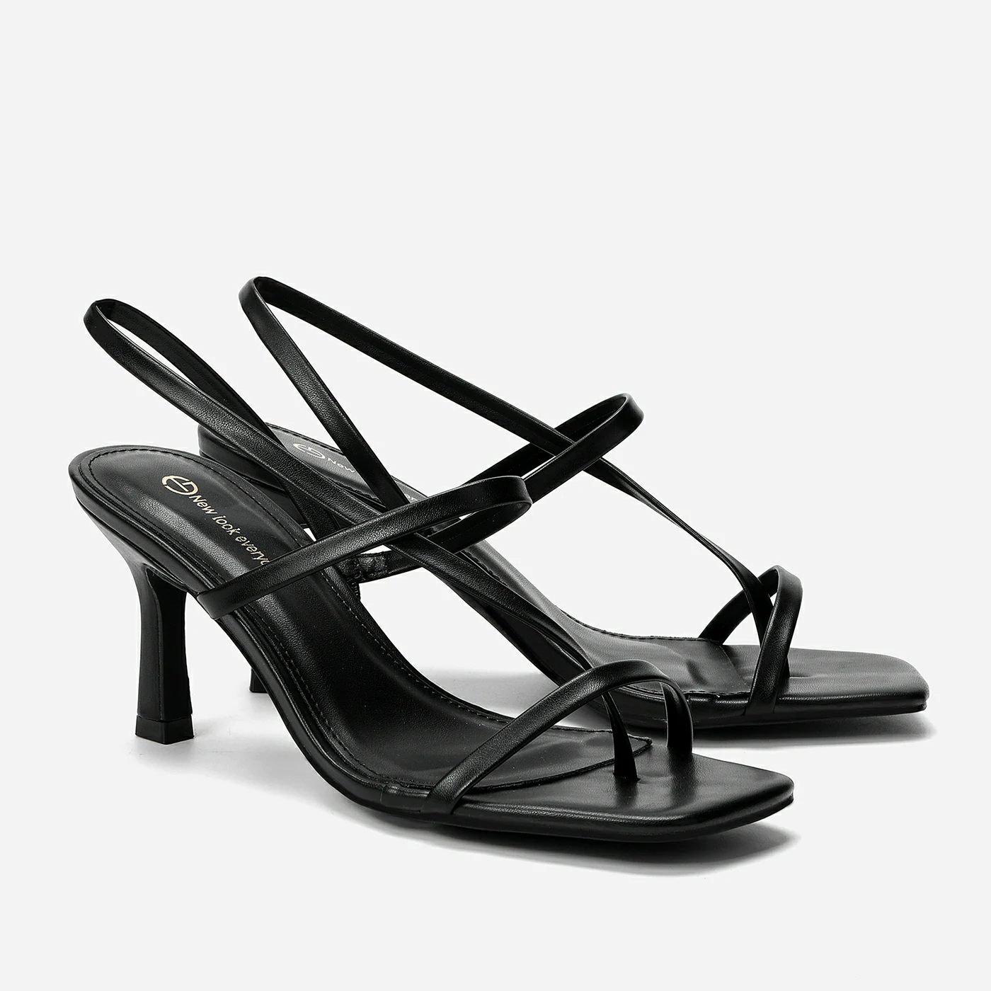 סנדל עקב שחור 37