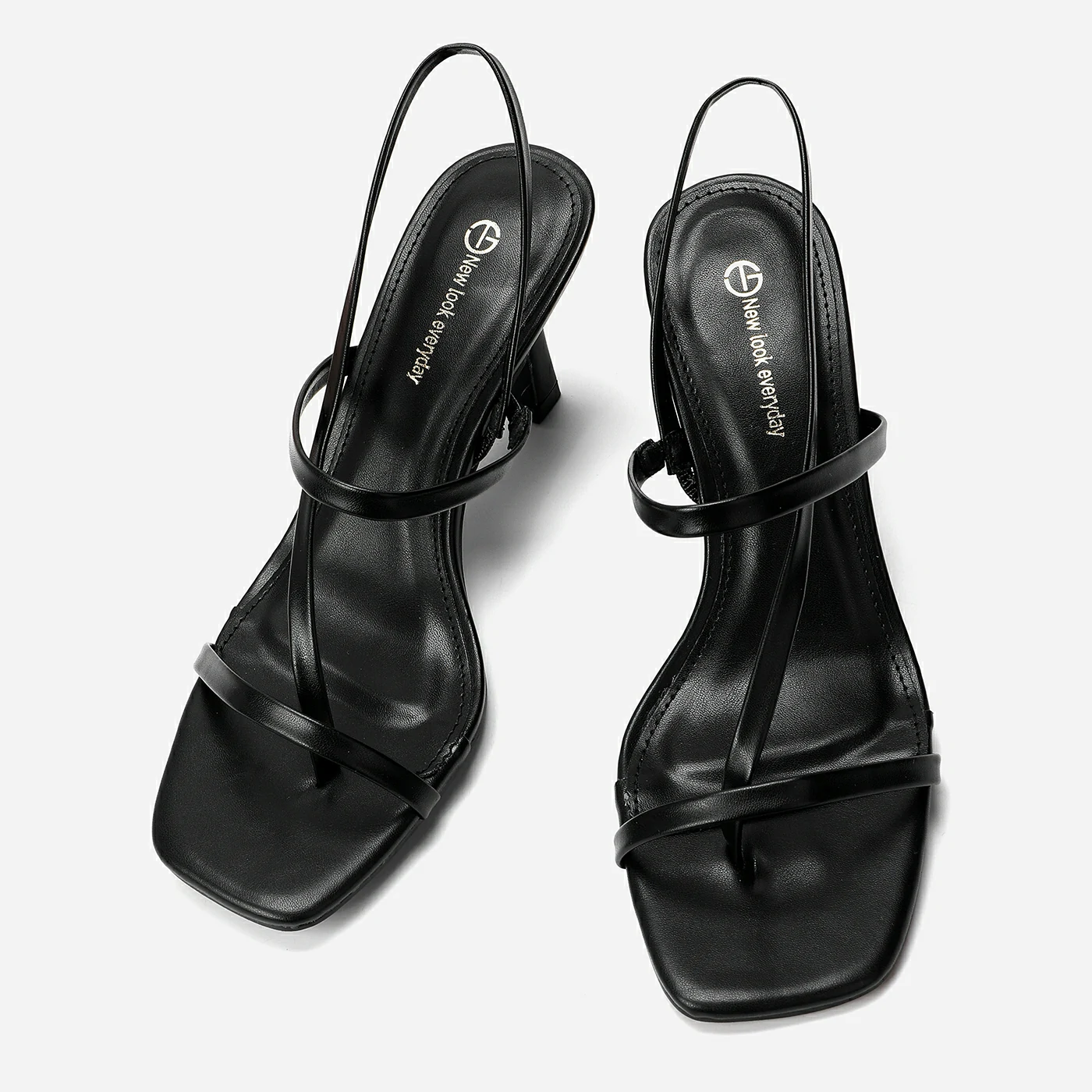 סנדל עקב שחור 37