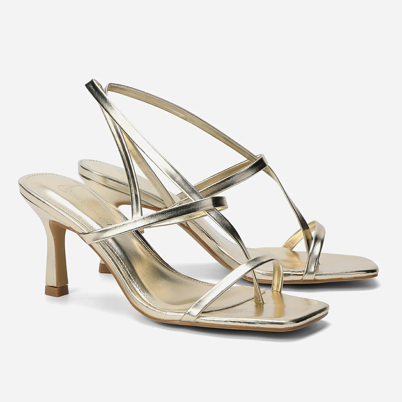 סנדל עקב זהב 36