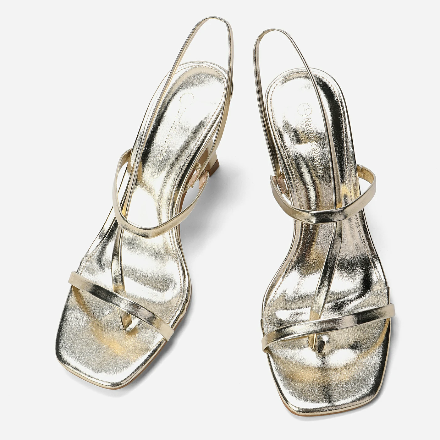 סנדל עקב זהב 36