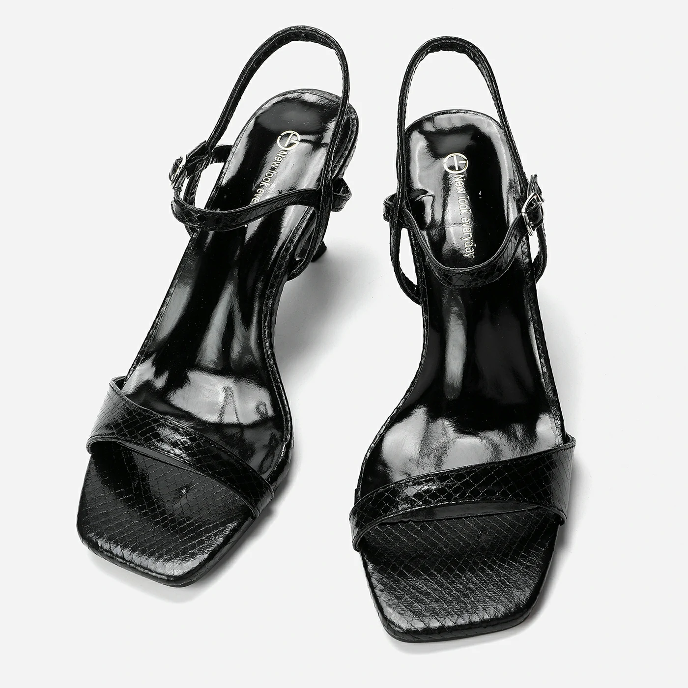 סנדל עקב שחור 38