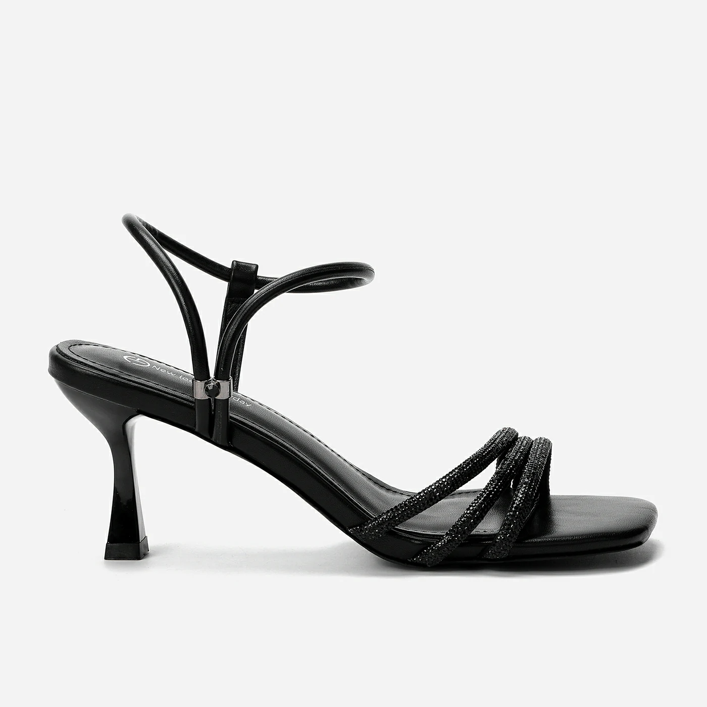 סנדל עקב שחור 39