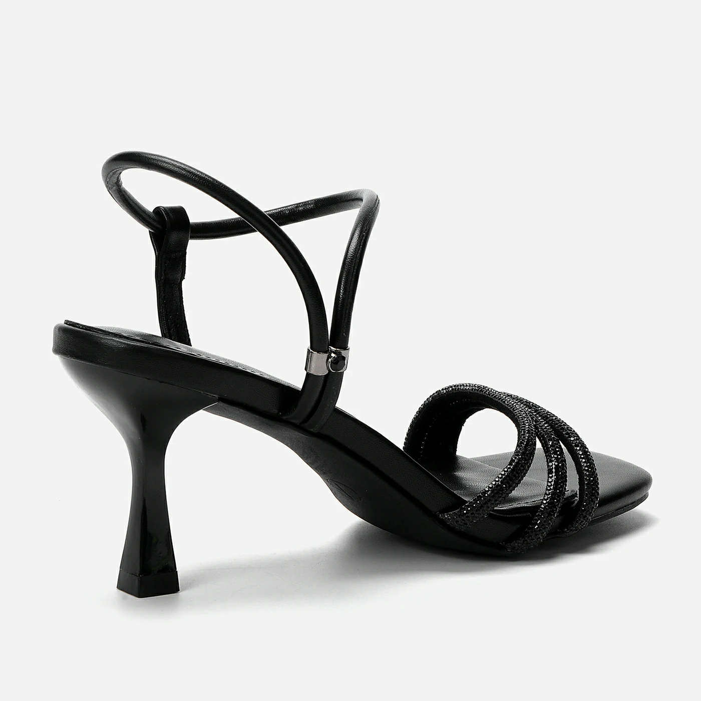 סנדל עקב שחור 39