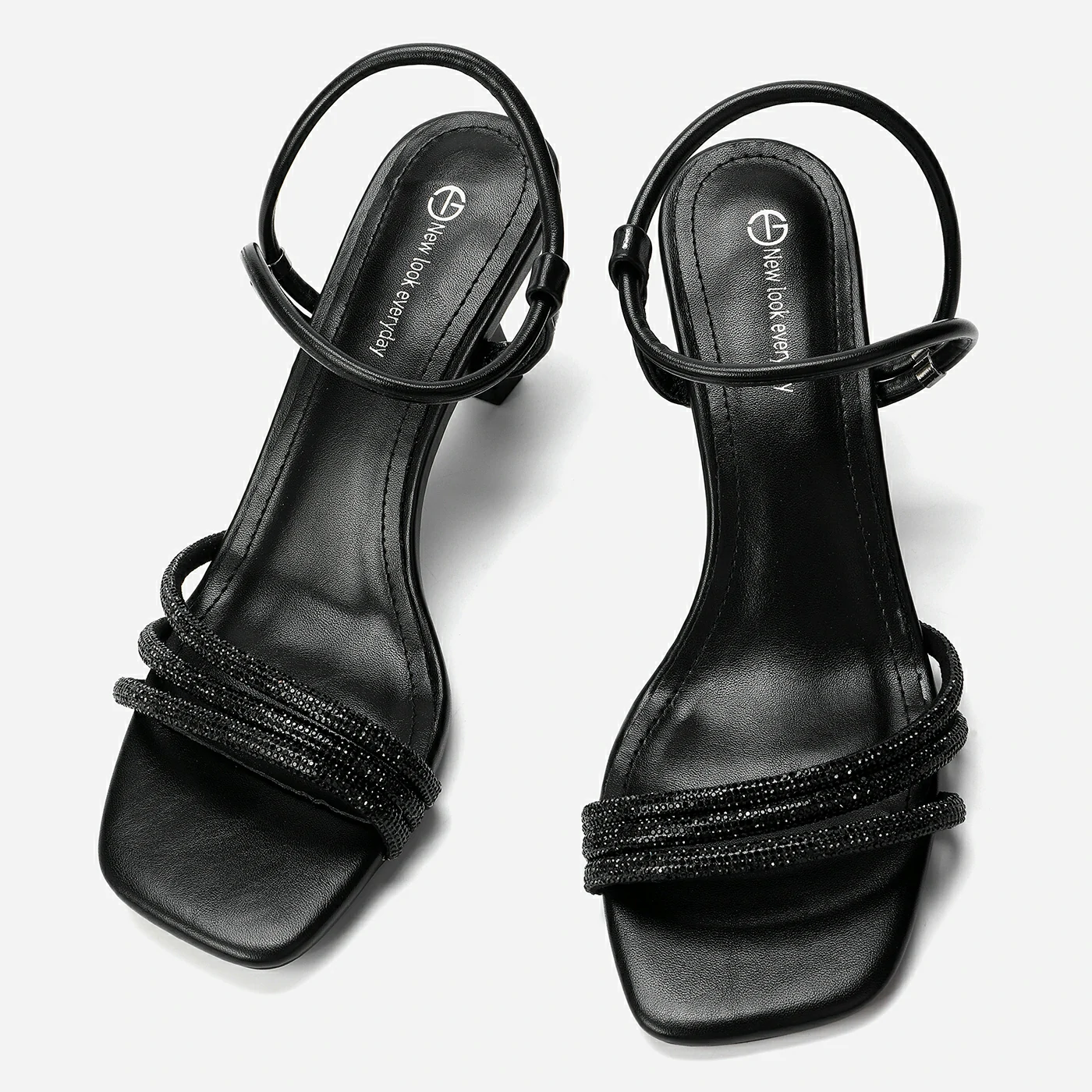 סנדל עקב שחור 39