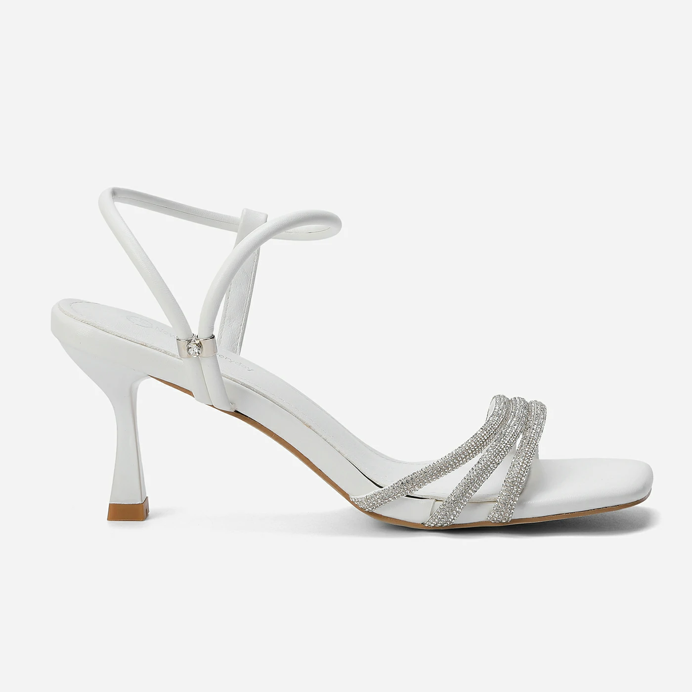 סנדל עקב לבן 37