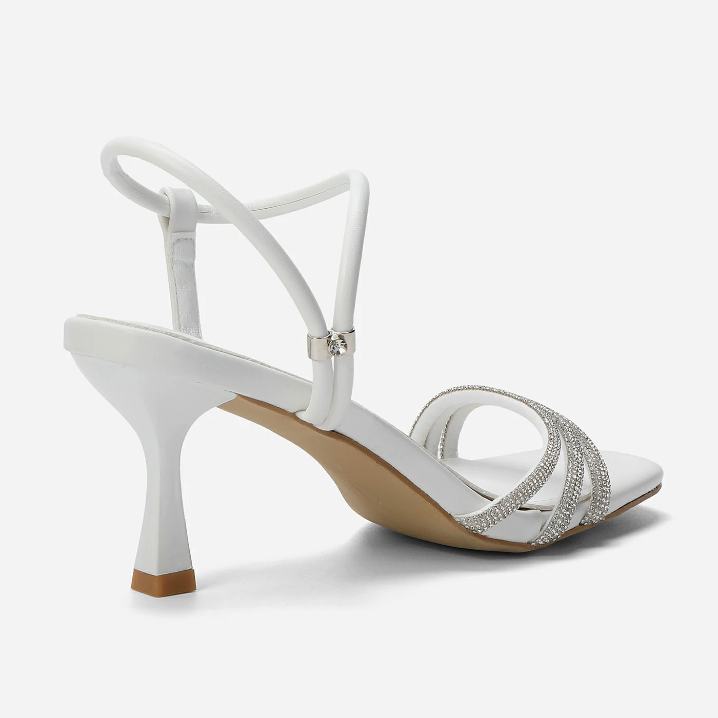 סנדל עקב לבן 37