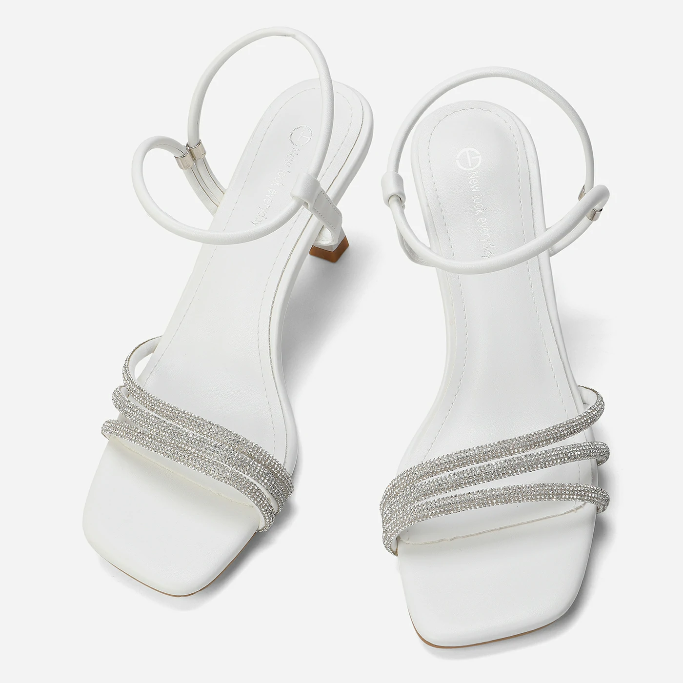 סנדל עקב לבן 37