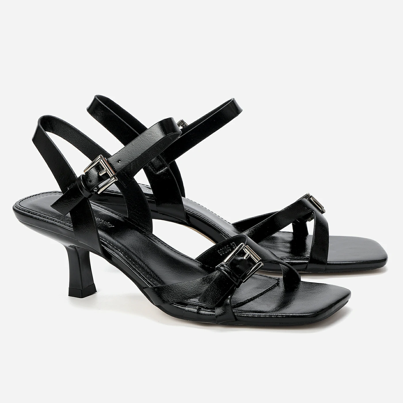 סנדל עקב שחור 41