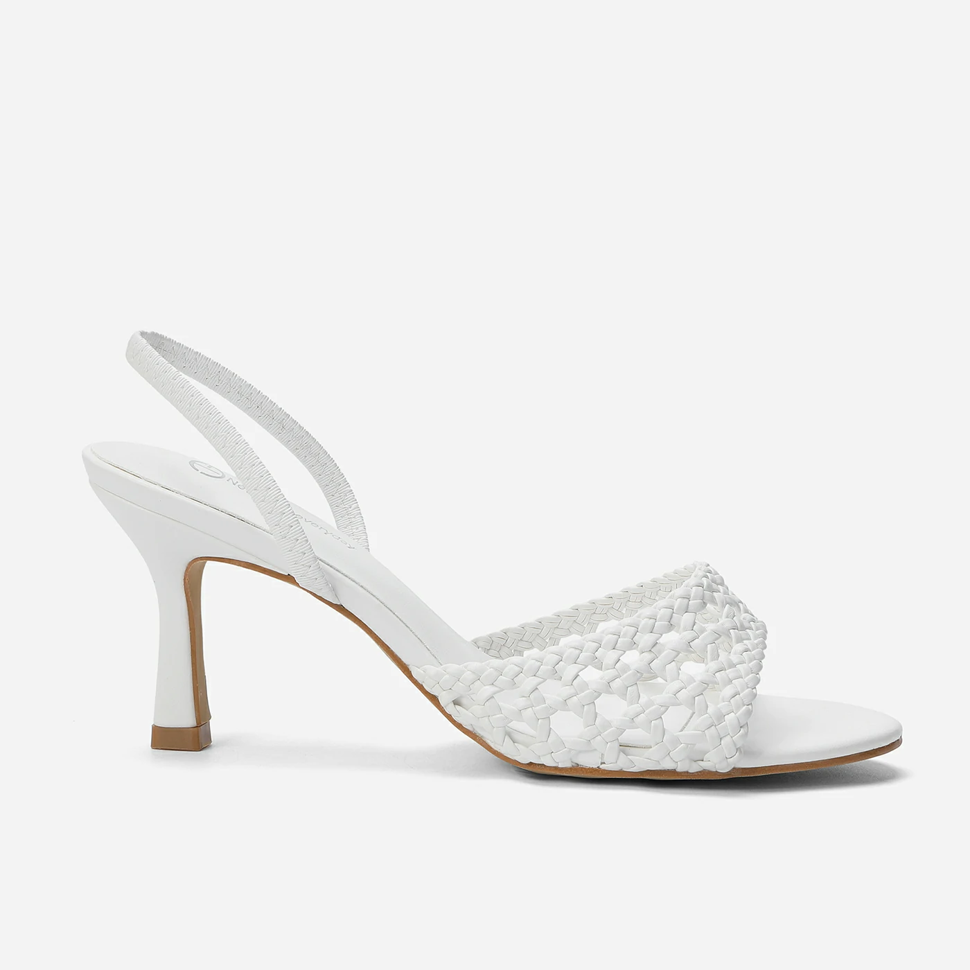 סנדל עקב לבן 38