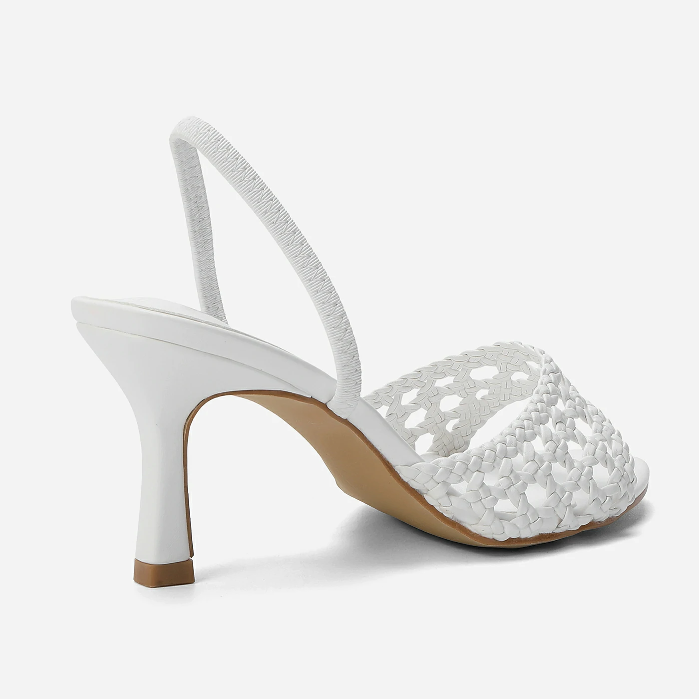 סנדל עקב לבן 38