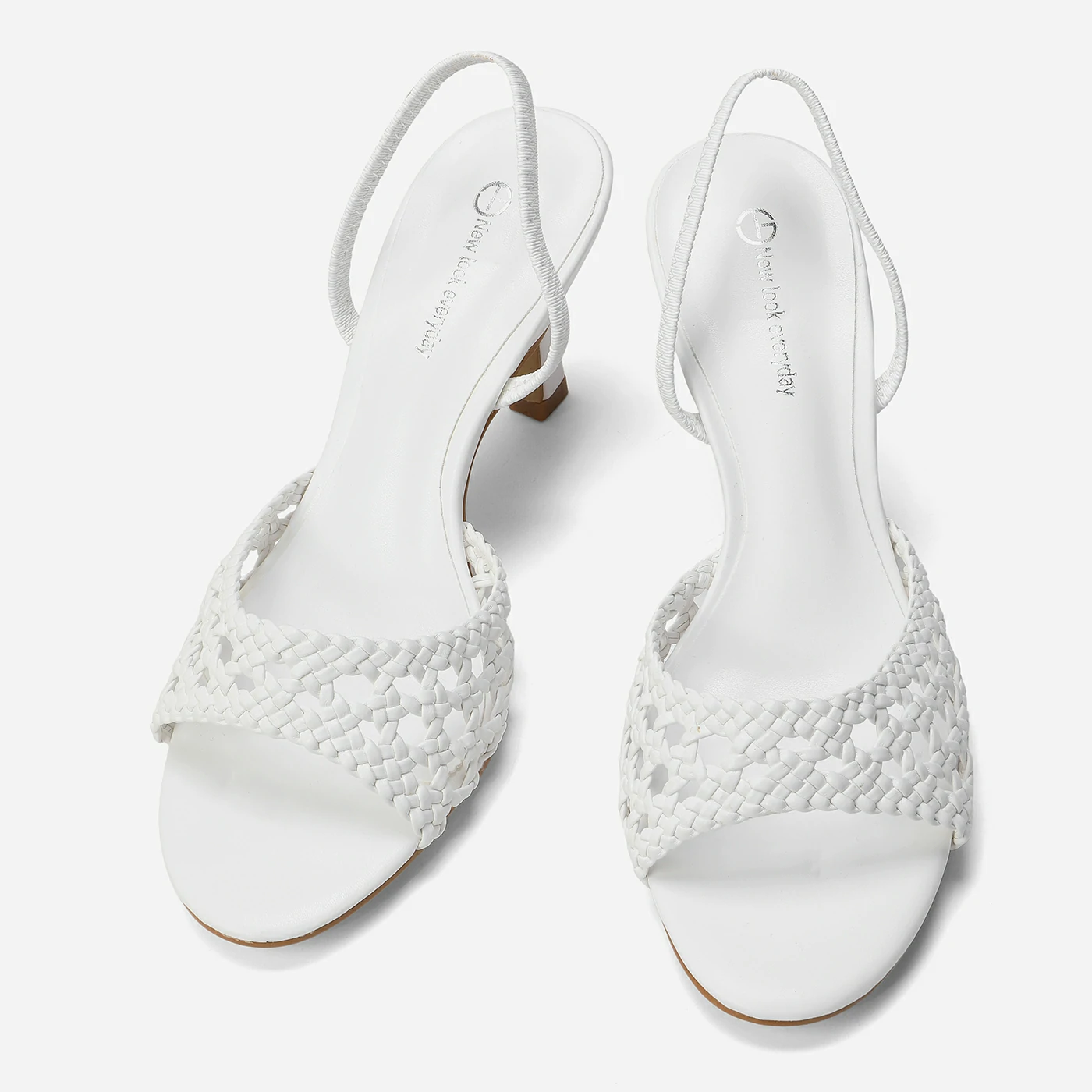 סנדל עקב לבן 38