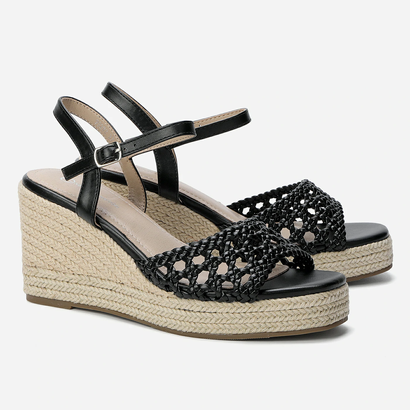 סנדל פלטפורמה שחור 38