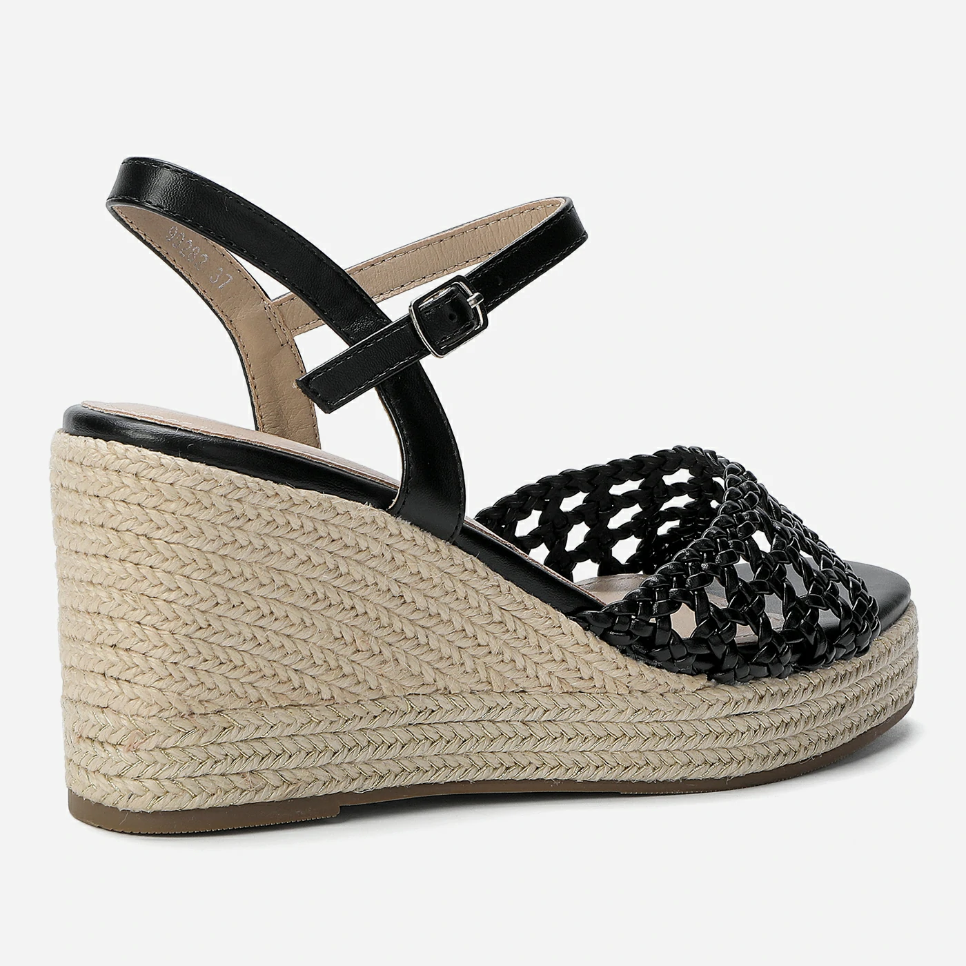 סנדל פלטפורמה שחור 38